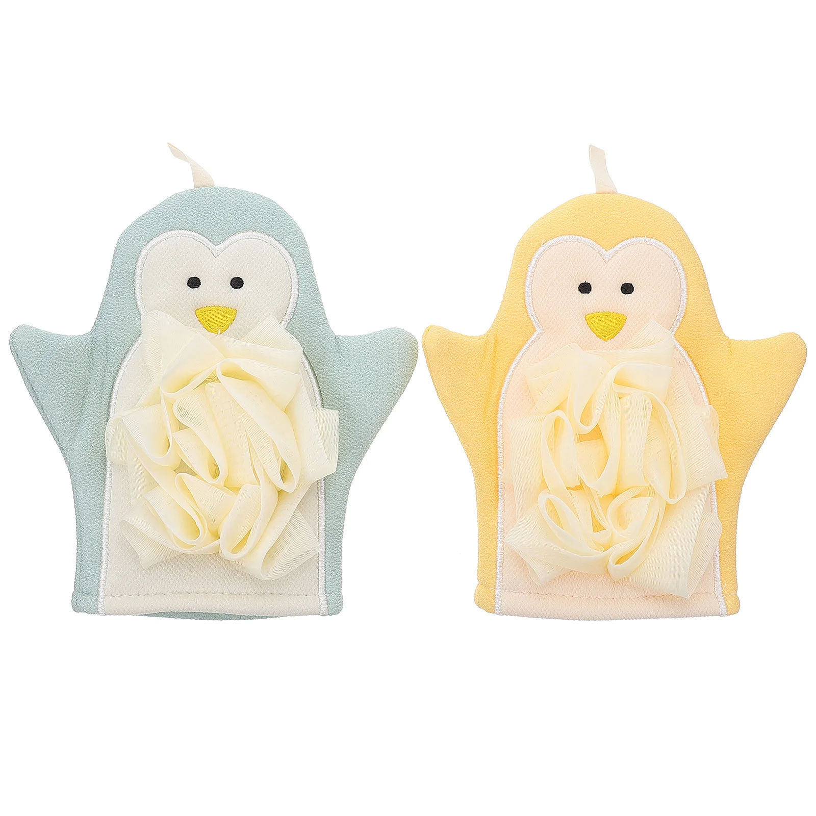 

2Pcs Bathing Towels Rich Foaming Skin-Friendly Shower Scrubbing Gloves Exfoliating Cleaning Glove Comfortable Bath Towel Supple