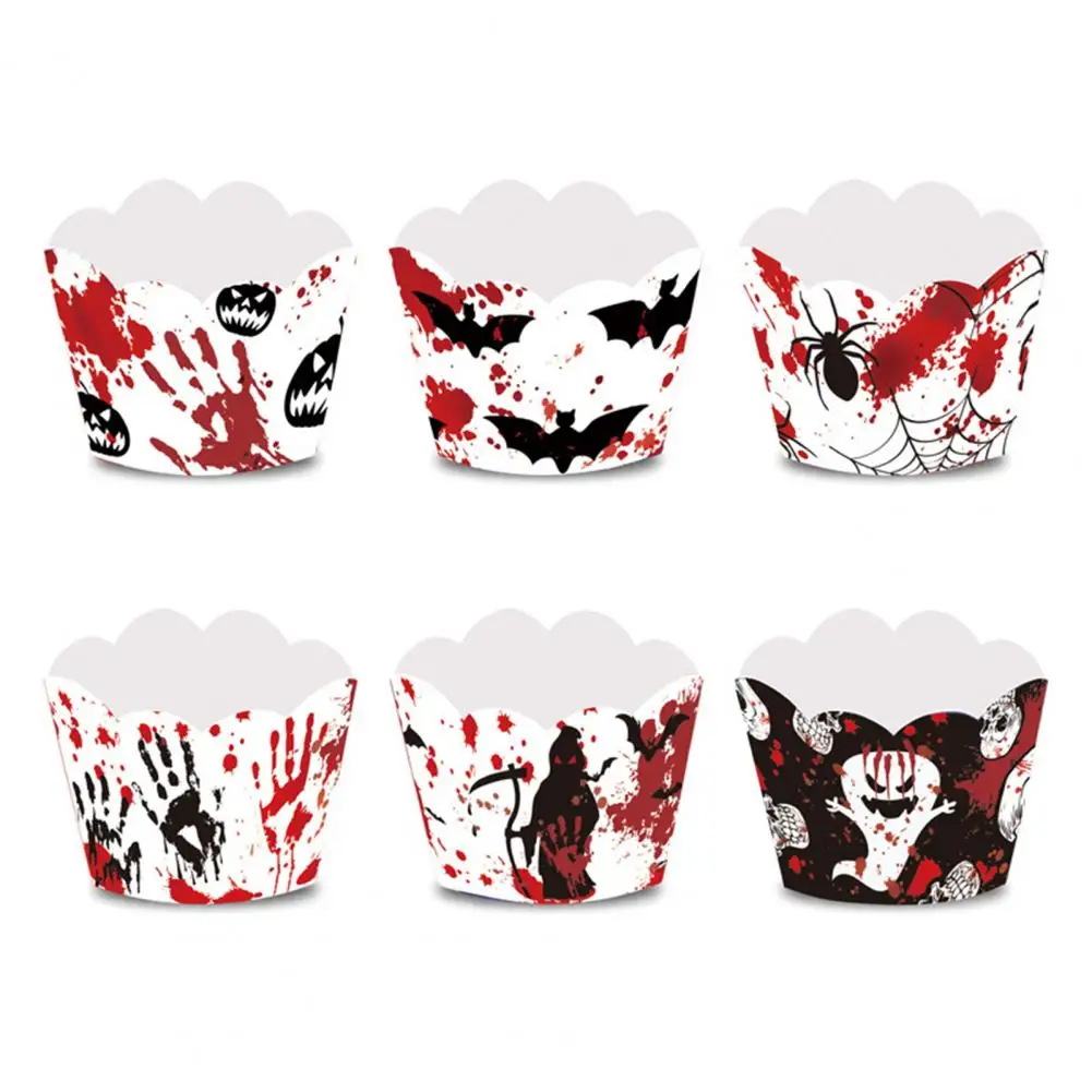 Аксессуары-для-Хэллоуина-топперы-для-кексов-набор-бумажных-стаканчиков-пищевая-вечеринка-для-творчества-на-Хэллоуин