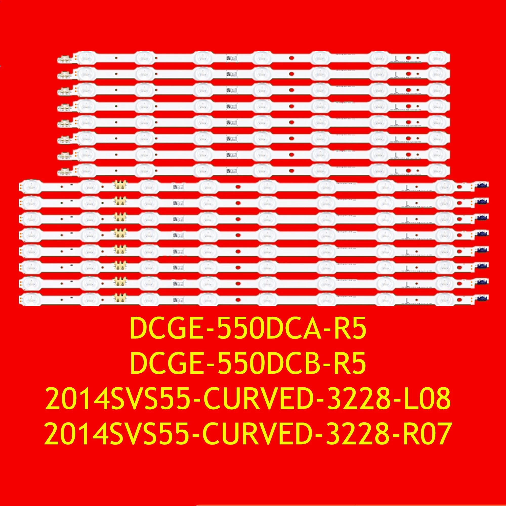 LED Strip for UA55HU7800 UA55HU7200 UE55HU7100 UE55HU7200 UN55HU7200 UE55HU7105 UE55HU7205 2014SVS55-CURVED-3228-L08 R07