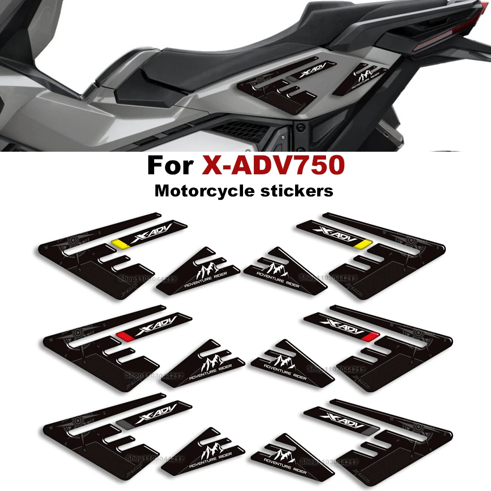 For HONDA X-ADV750 X-ADV 750 2024 Scooter 3D Motorcycle Tank pad windscreen Side Panel Fairing stickers Protector decals kit