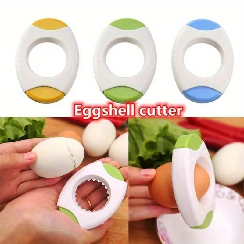 1Pc Separator Egg Opener Shell Cutter Kitchen Gadgets Tools Knocker Raw Egg Cracker Boiled Egg Shell Topper Cutter Essential