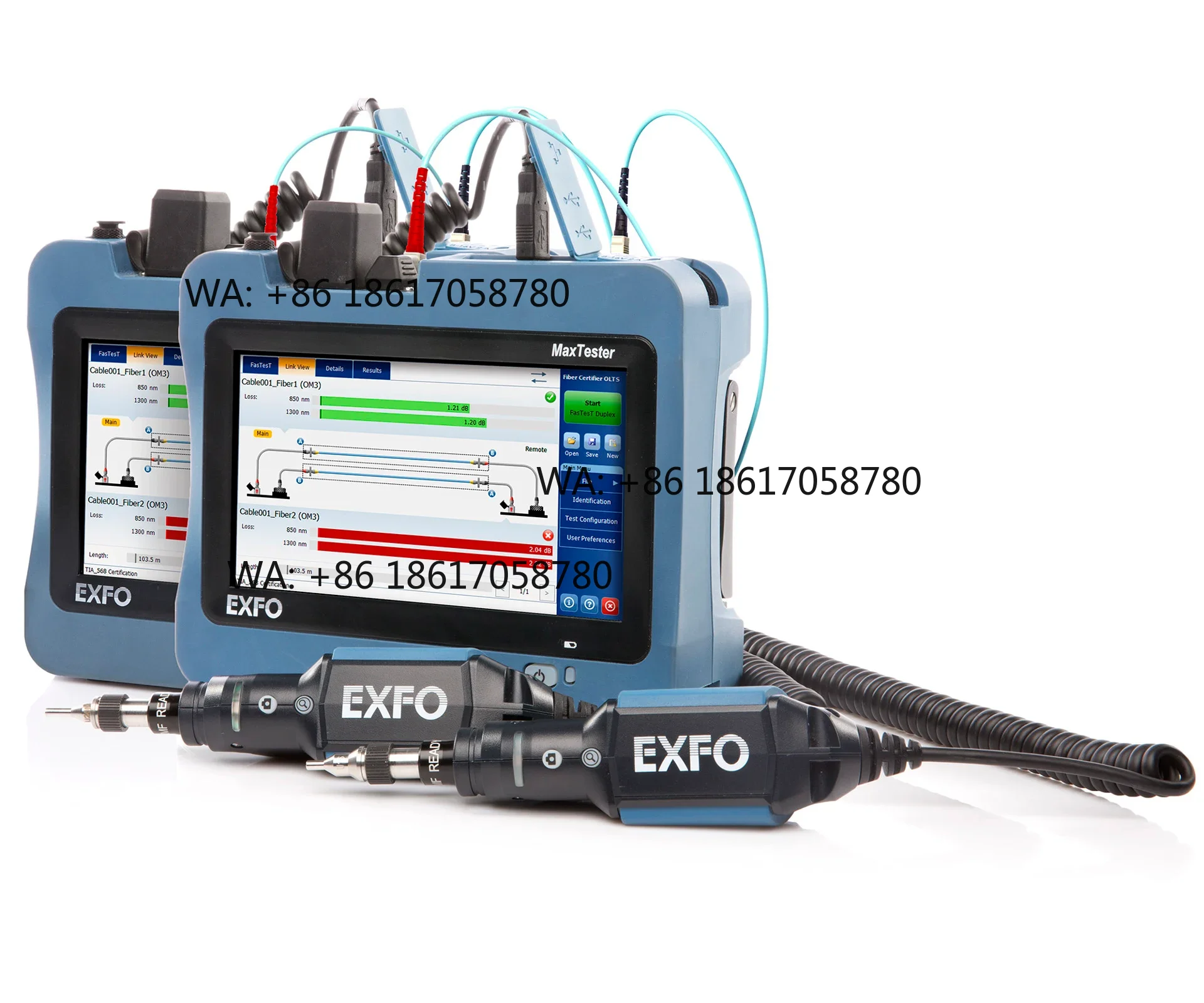 EXFO Max-945 Fiber Certifier OLTS MM SM Optical Loss Tester Set Upgraded FOT-930
