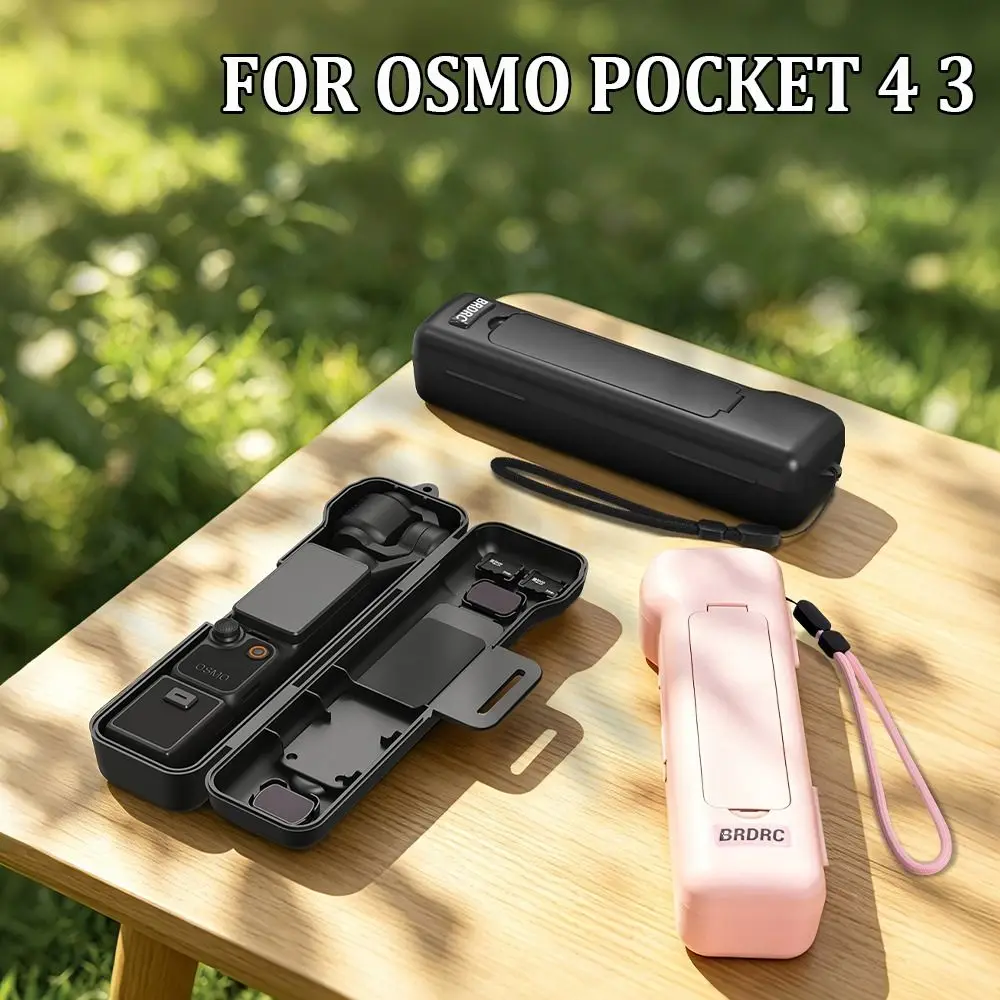 

Shockproof Storage Case with Lens Filters Organizer Anti-scratch Protective Cover with Lanyard for DJI Osmo Pocket 4/3