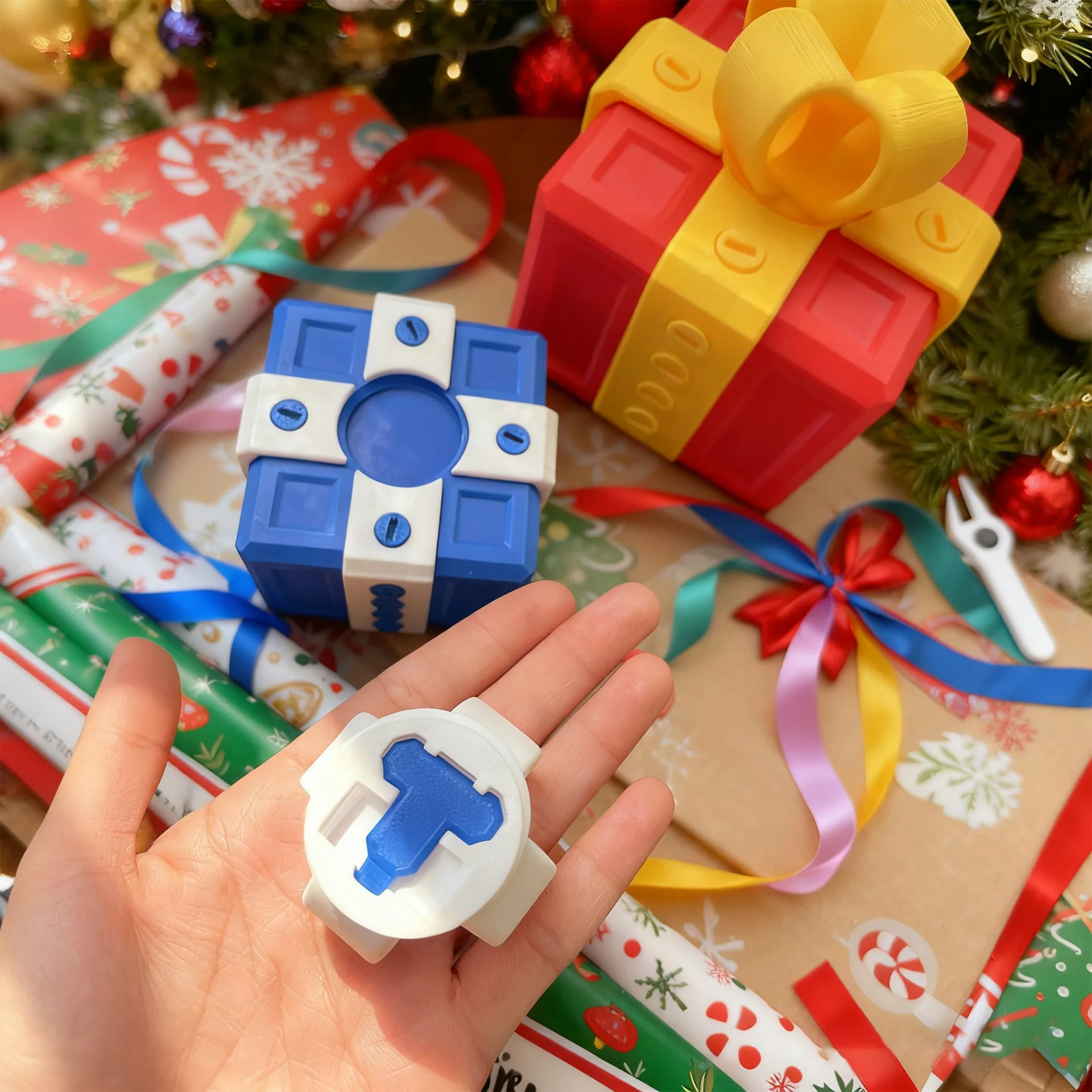 Annoying Gift Box with Screws Large Annoying Gift Boxes Prank Screw Box 3D Printed Figurines & Miniatures Card Container Gift image 2