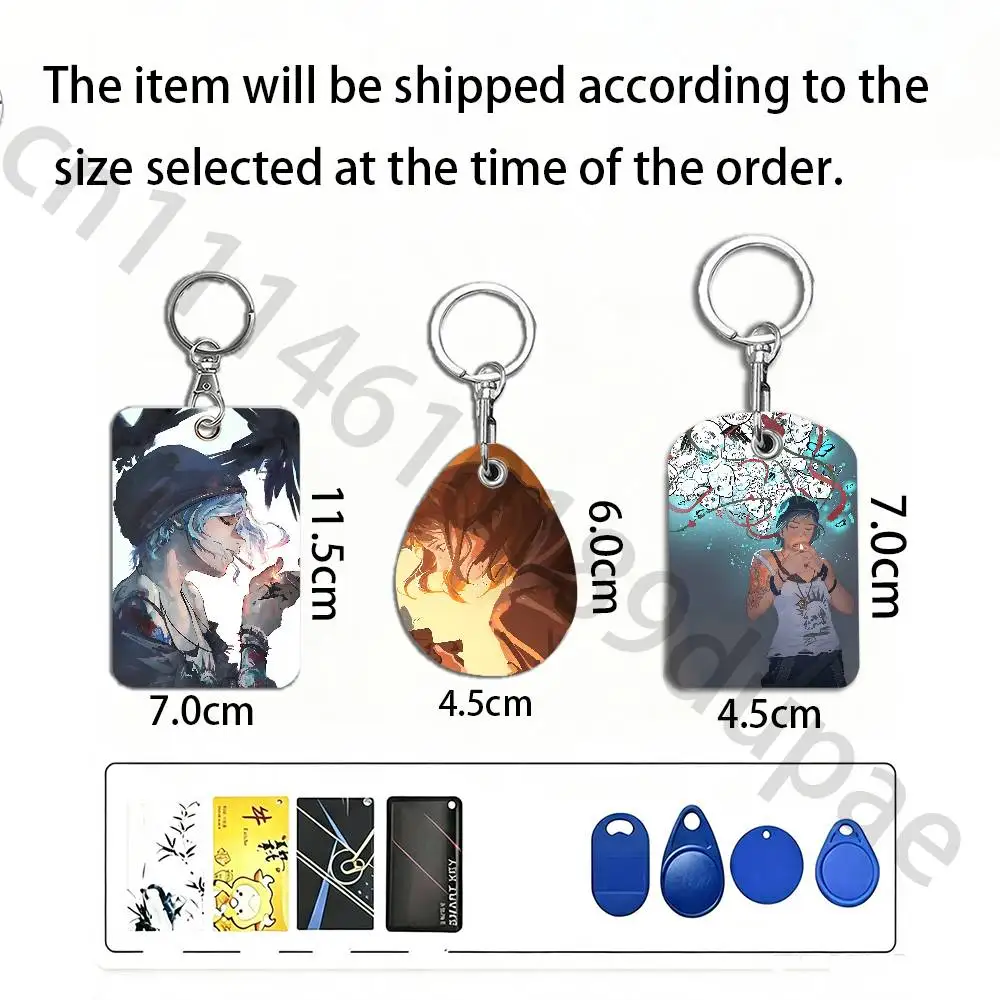 L-Life Is Strange Protective Printed Leather Card Case Metal Keychain Accessory
