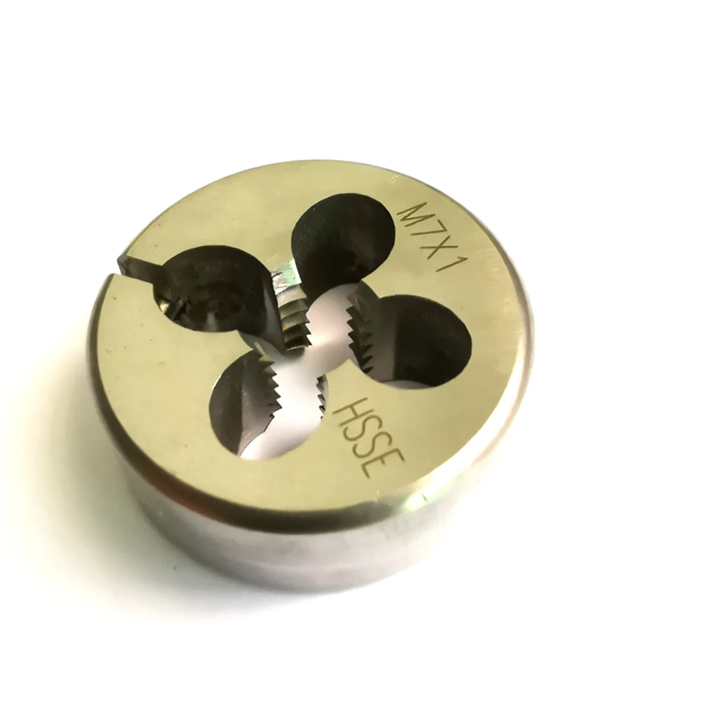 HSSE filettatura metrica Split Die M7 M7X1, 25 M7X1 m7x0, 35 vite Fine rotonda regolabile muore m7x0, 75 m7x0, 5 m7x0, 8 per acciaio inossidabile