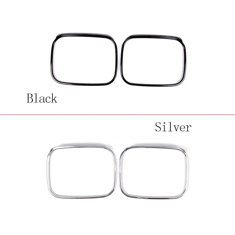 ABS Black/Silver Car Exterior Mirror Rain Eyebrow Frame Decorative Sticker For Hummer H2 2003-2009 Car Accessories