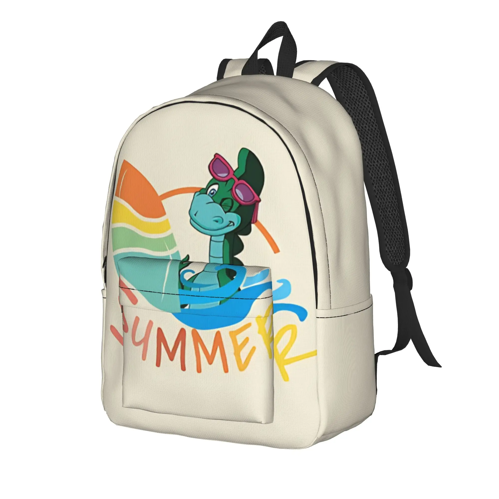 Back to school season Light 80s Dinosaur Bookbag Denver  High School Students College Bag Backpack