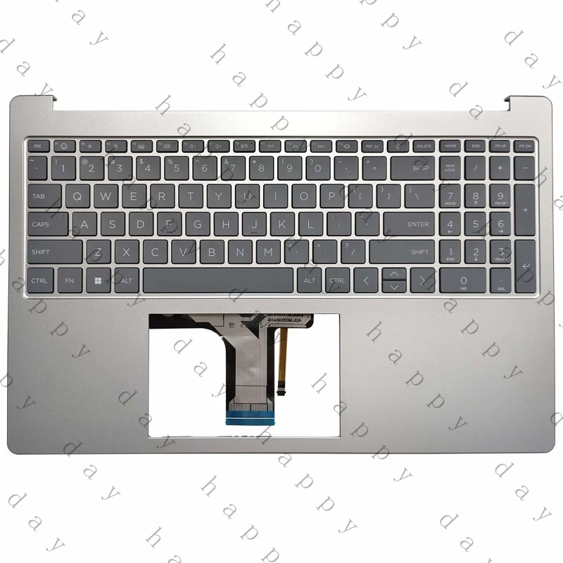 

A+ New For HP 15-FD 15T-FD 15-FC 15Z-FC Palmrest Backlit US Keyboard N36753-001