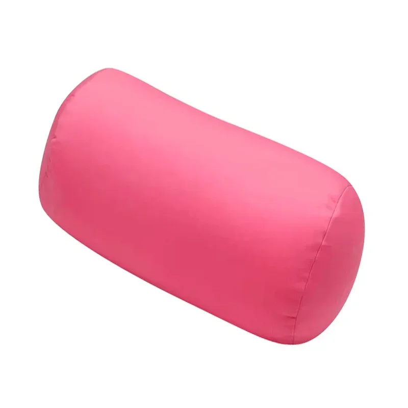 Home Seat Head Rest Neck Support Travel Micro Mini Microbead Cushion Pure Color Cylindrical Office Sleeping Pillows