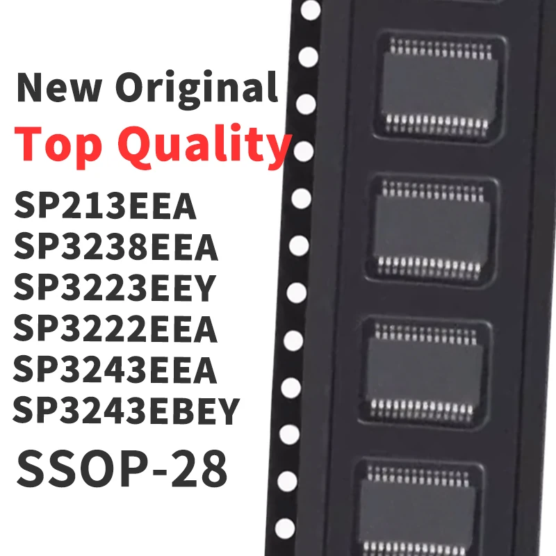 (10 Pieces) SP213EEA SP3238EEA SP3223EEY SP3222EEA SP3243EEA SP3243EBEY SP3243EUEA -L/TR SSOP-28 New Original