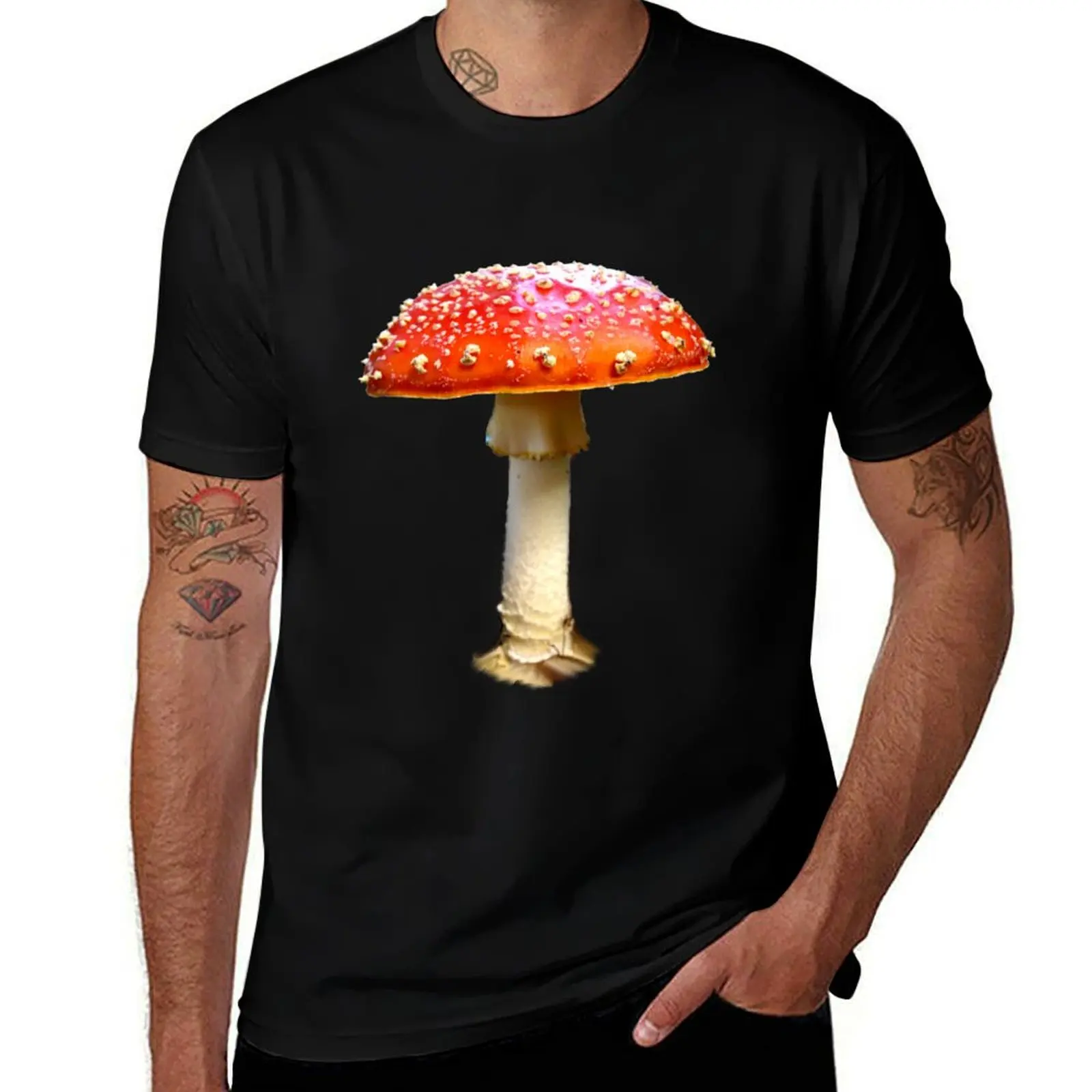 

Fly agaric T-Shirt rapper graphic tees cotton man t-shirts sports fans customs design your own mens designer t shirt