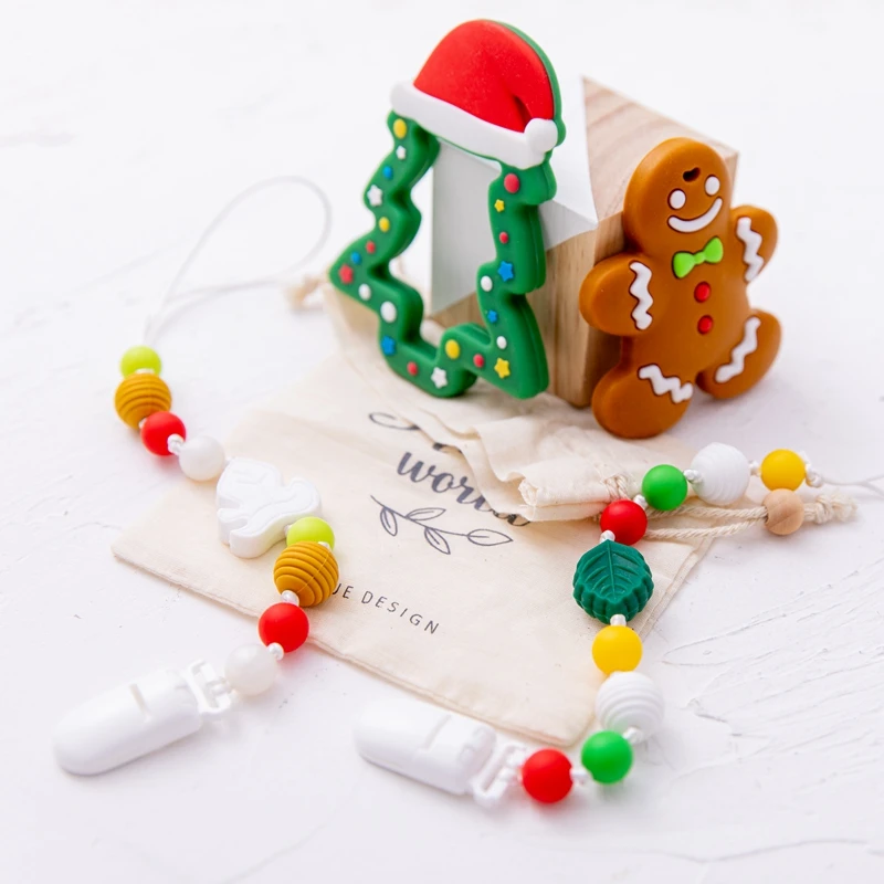 

1Pcs Baby Pacifier Clips Chain Silicone Beads BPA Free Dummy Clips Holder Soother Chains Infant Guard Teether Chew Teething Toys