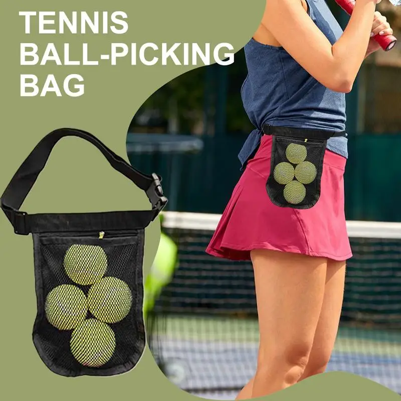 

Поясной держатель для теннисных мячей, поясная сумка для пиклбола, регулируемая поясная сумка для гольфа для соревнований, тренировок в тренажерном зале, пиклбол