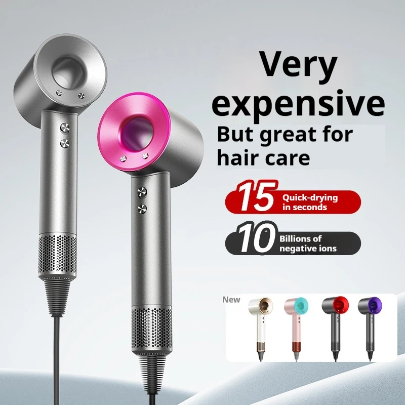 Super Leafless Hair Dryer High-Speed Ionic Hair Dryer Professional Salon  Home Use Powerful Bladeless Design