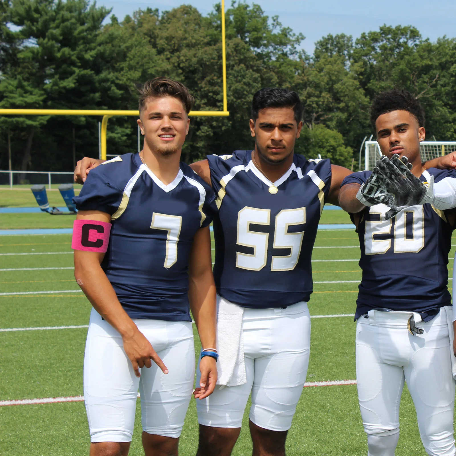 

6pcs Football Captain Armband Professional Adjustable Sleeve Cuff for Youth Adults Black Square Pocket