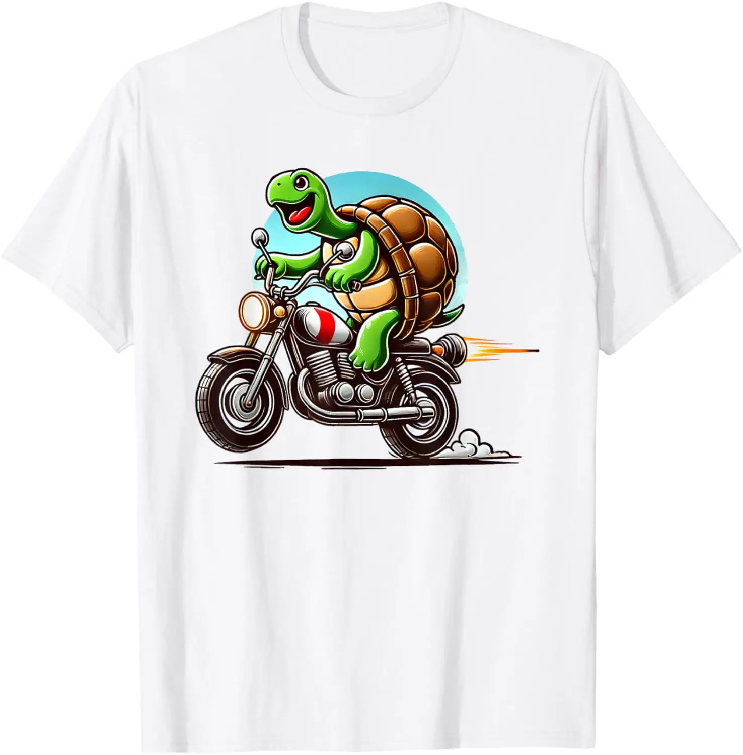 

Turtle Riding Motorcycle T-Shirt