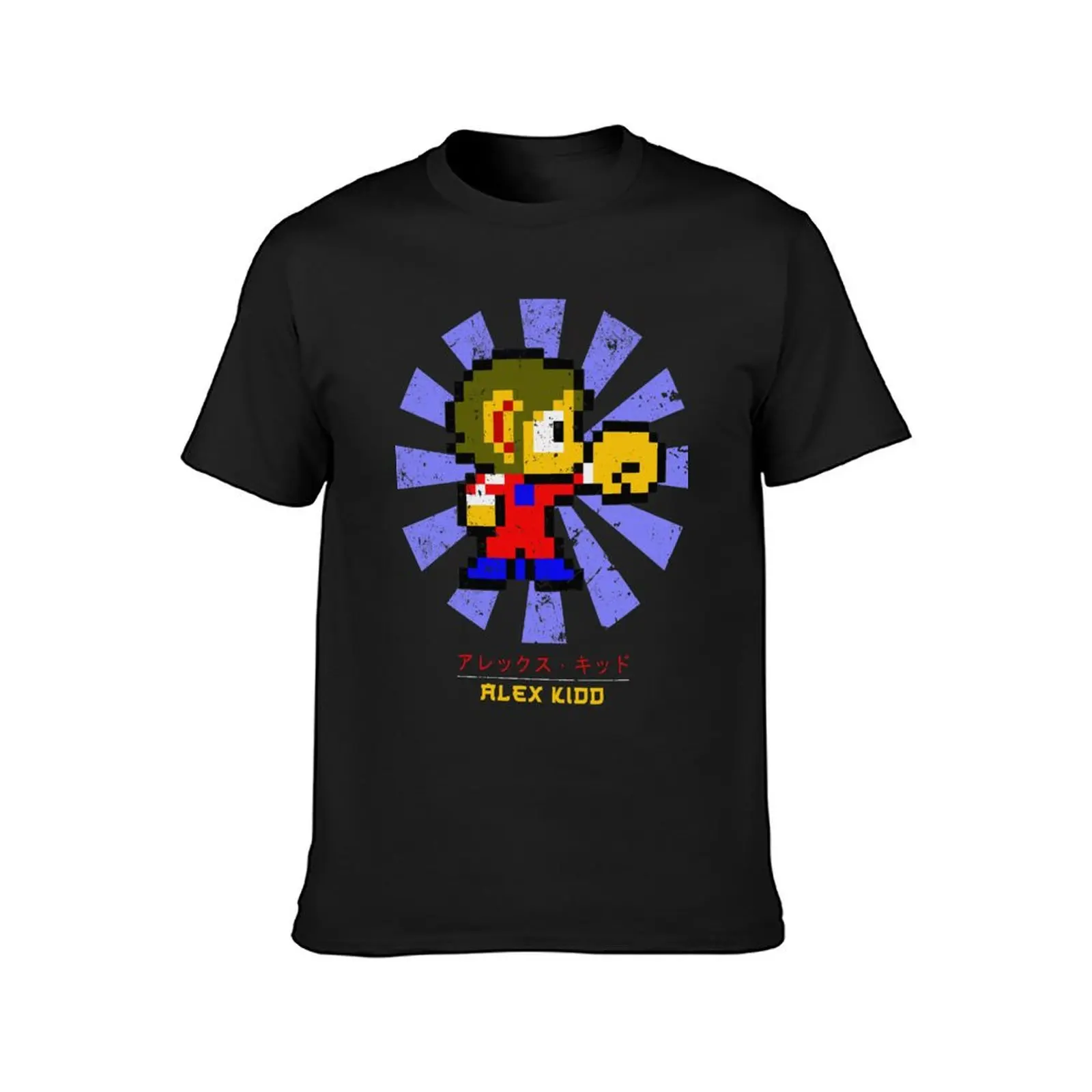 Alex Kidd Retro Japanese T-Shirt Short sleeve tee summer tops Men's cotton t-shirt