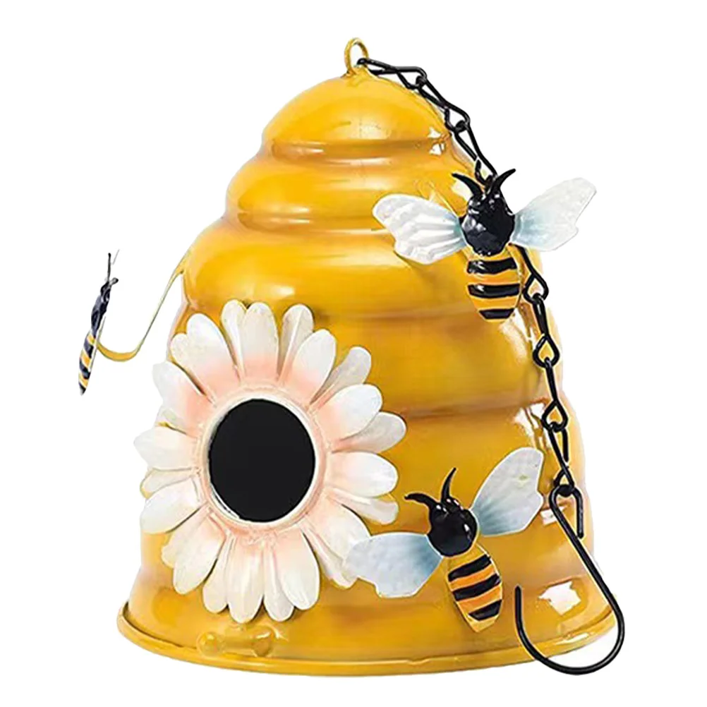 

Exquisite House Durable Hanging Outdoor Decorative Nesting Box for Garden Backyard Bird Nest Garden Decoration