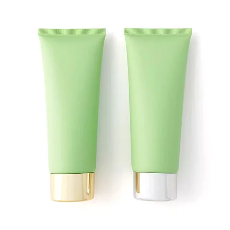 100g 100ml verde fosco squeeze garrafa creme de cuidados com a pele fundação loção corporal recarregável tubo macio recipiente cosmético vazio