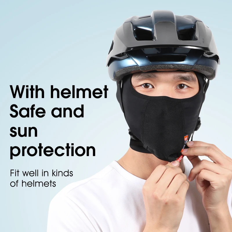 WEST BIKING Summer Balaclava Men\'s Cycling Caps UV Protection Full Face Motorcycle Mask Women Bicycle Hat Cooling Sport Gear