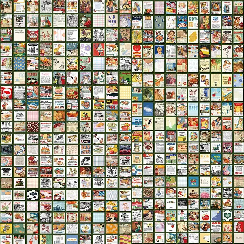 스크랩북 소재 용지, 빈티지 일기장 용품, 스크랩북용 풍경, 800 개