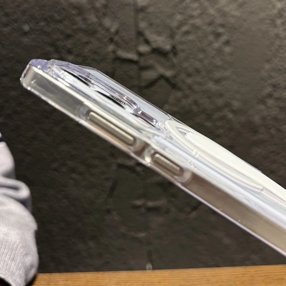 Transparente Magnetische Magsafe-Kartenhalter-Hülle für Samsung S26 Ultra S25 S24 Plus mit Kabelloser Ladefunktion und Stoßfestem Schutz – Detail 9