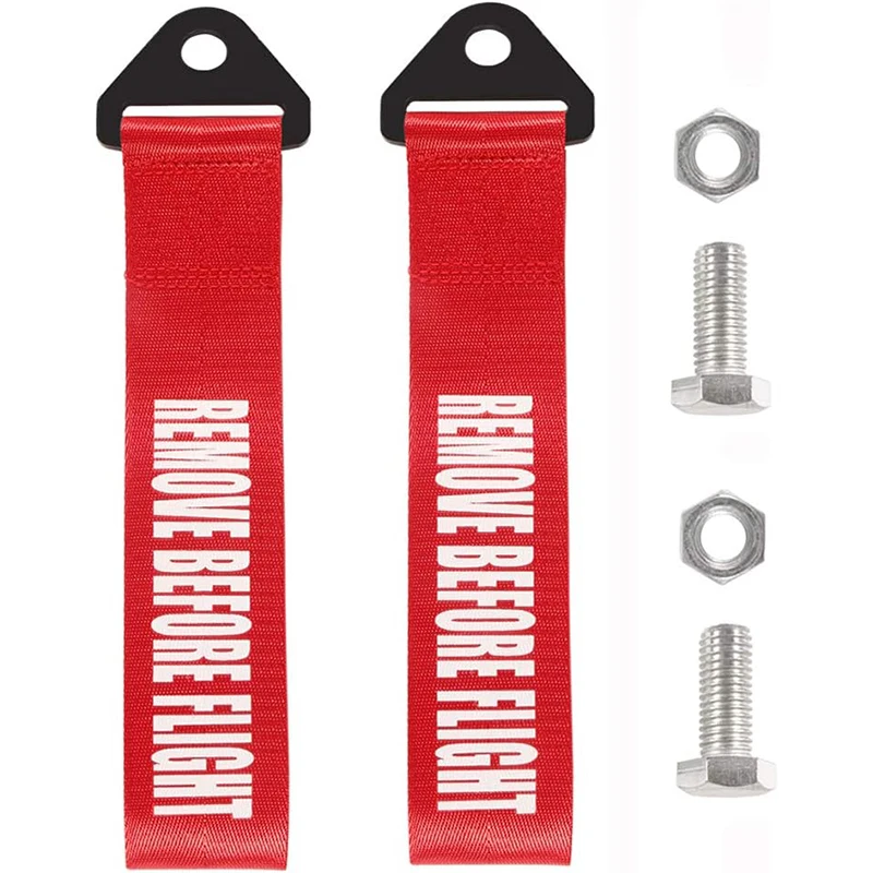 

2 шт. высокопрочный нейлоновый буксировочный ремень, универсальный JDM RACING, автомобильные буксировочные веревки для прицепа, передний и задний бампер, буксировочный ремень для прицепа