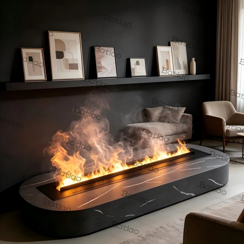 Saint Petersburg Humid Climate Water Vapor Fireplace Adjustable Mist Output Electric Flame Effect imitation fireplace flame