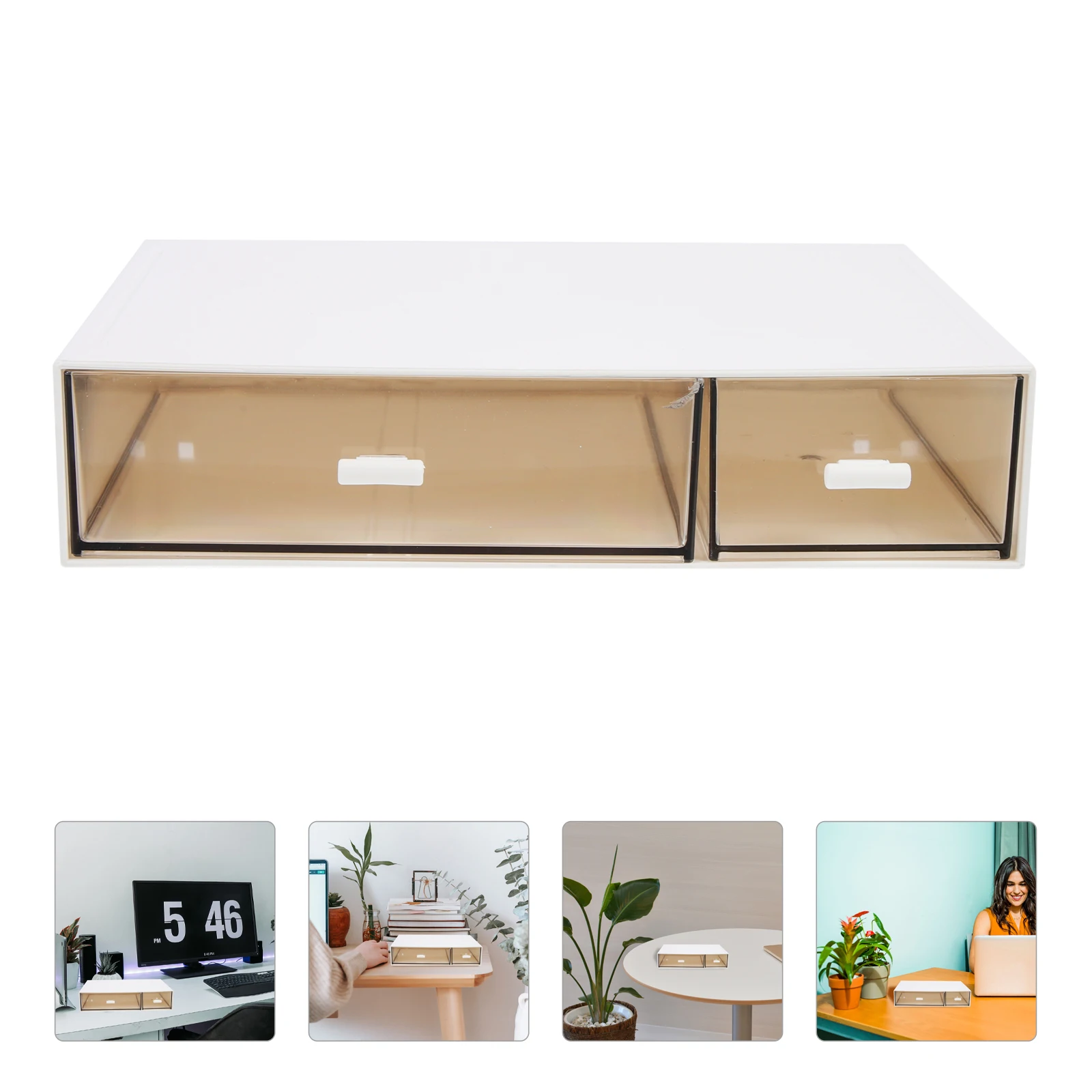 

Stackable Desk ganizer Storage Boxes Plastic Desktop Drawers Container Holder Case Tabletop ganizer Stationery