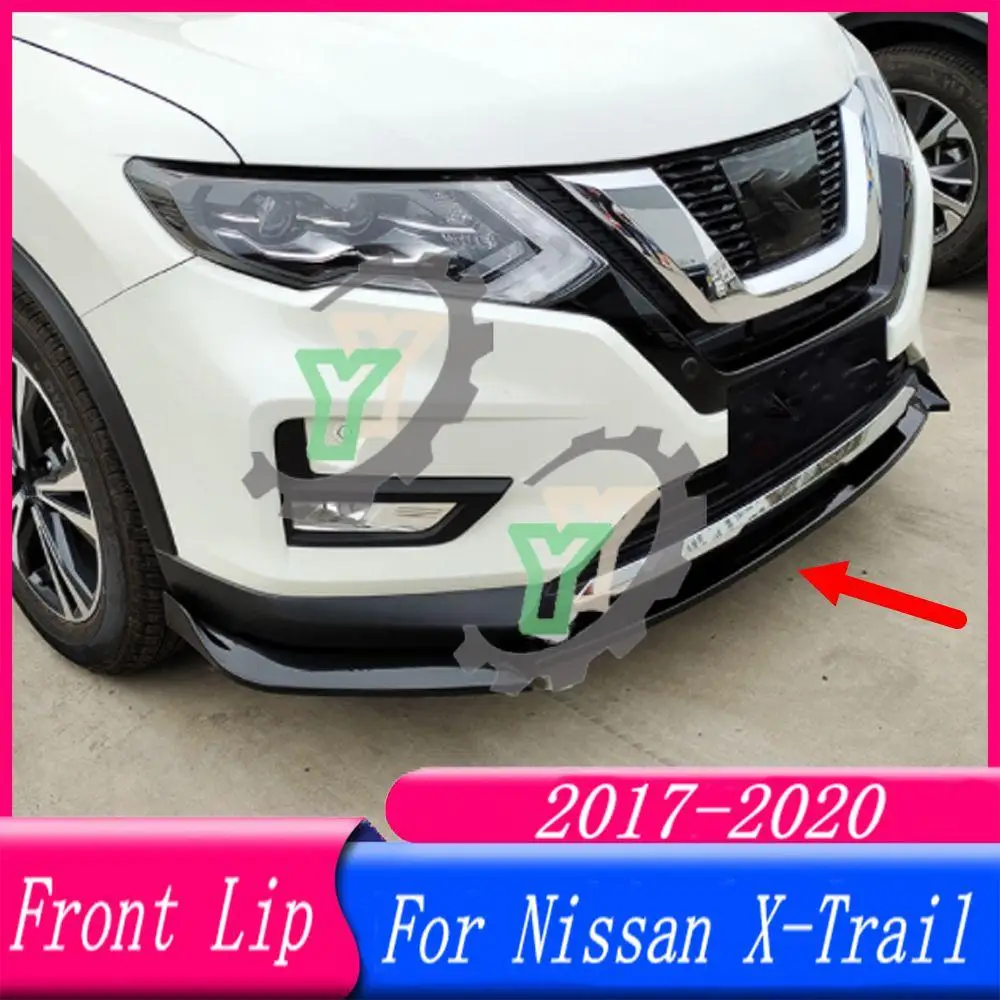 

Front Bumper Lip Chin Guard Decoration Tuning Exterior Part Styling Facelift For Nissan X Trail X-Trail 2017 2018 2019 2020 2021