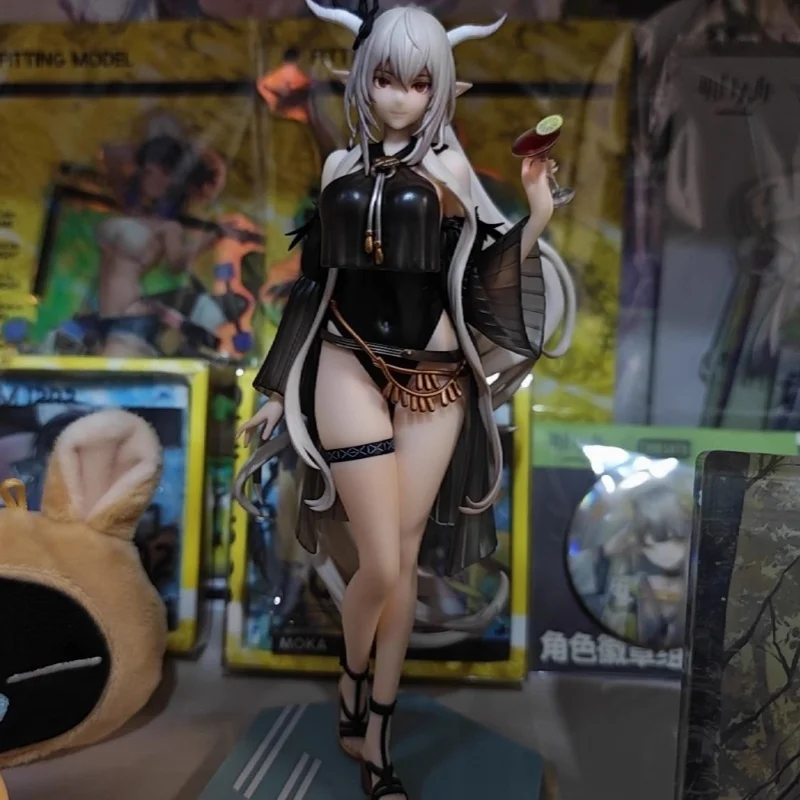 Myethos Arknights Angelina Shining Texas Summer Swimsuit Anime Figure Pvc Statue Desktop Decor Gift Computer Case Ornament