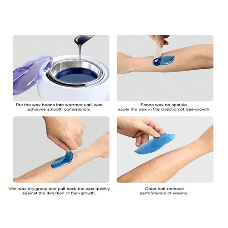 Waxing Kit,Wax Warmer For Painless Wax Heater Hair Removal Hard Wax Beans For Full Body, Legs, Face, Eyebrows, Bikini Wax For Wo
