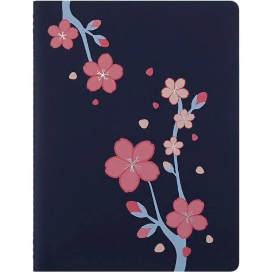 

Limited Edition Sakura 2025 C Journal Soft Cover XL 7.5" x 9.75" Ruled Cherry Blossoms 120 pages