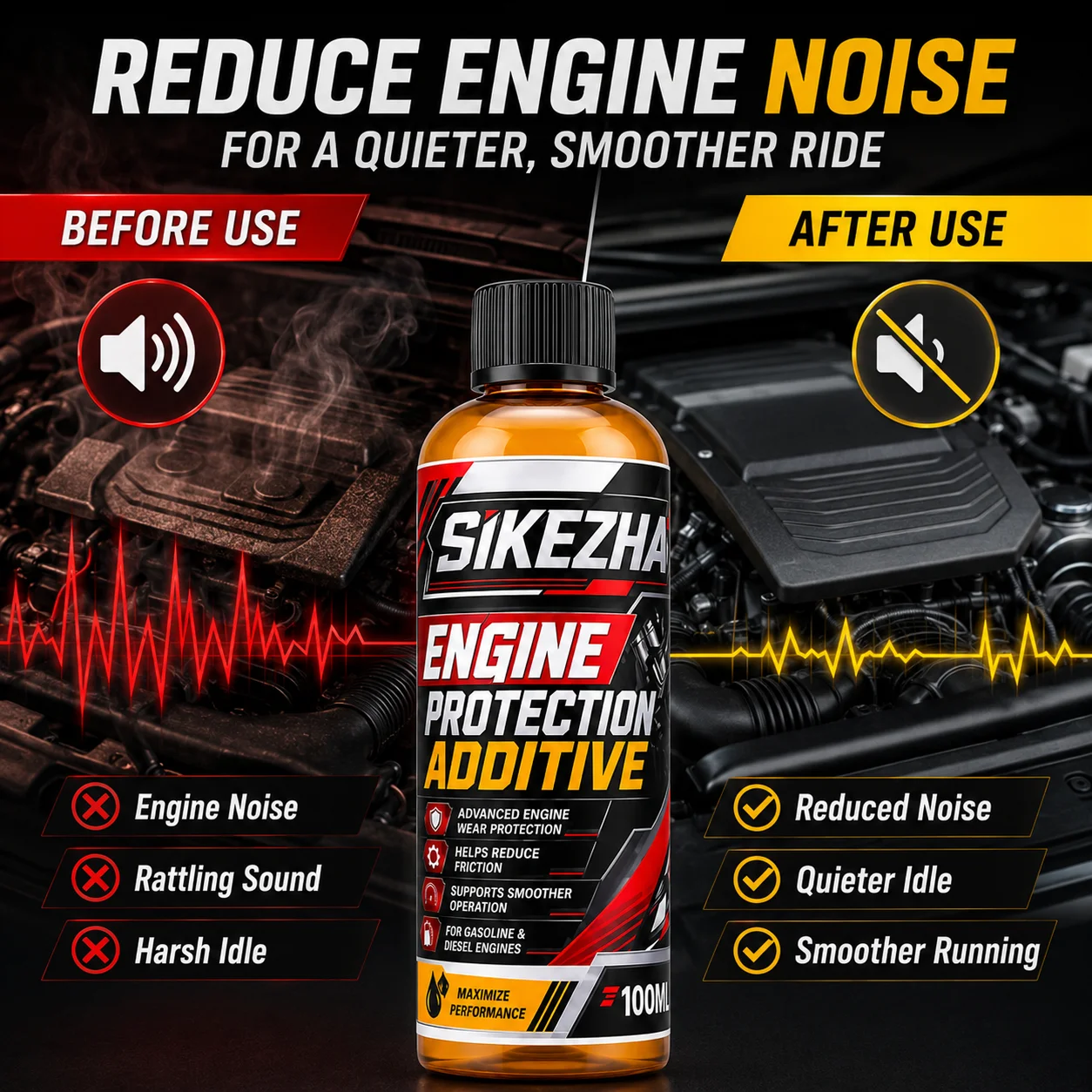 Engine Care Additive 100ml Wear Protection Friction Reducer for Diesel Vehicles Smooth Operation Maintenance image 3