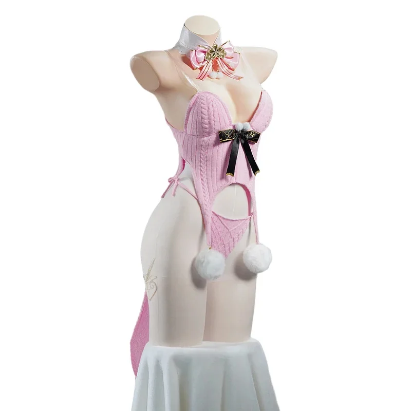 DY20Anime Azur Lane Owari คอสเพลย์เครื่องแต่งกายโอวาริบันนี่ชุดชุดโอวาริสีชมพูเสื้อกันหนาวเครื่องล้างจานออกแบบอะนิเมะคอสเพลย์ 25