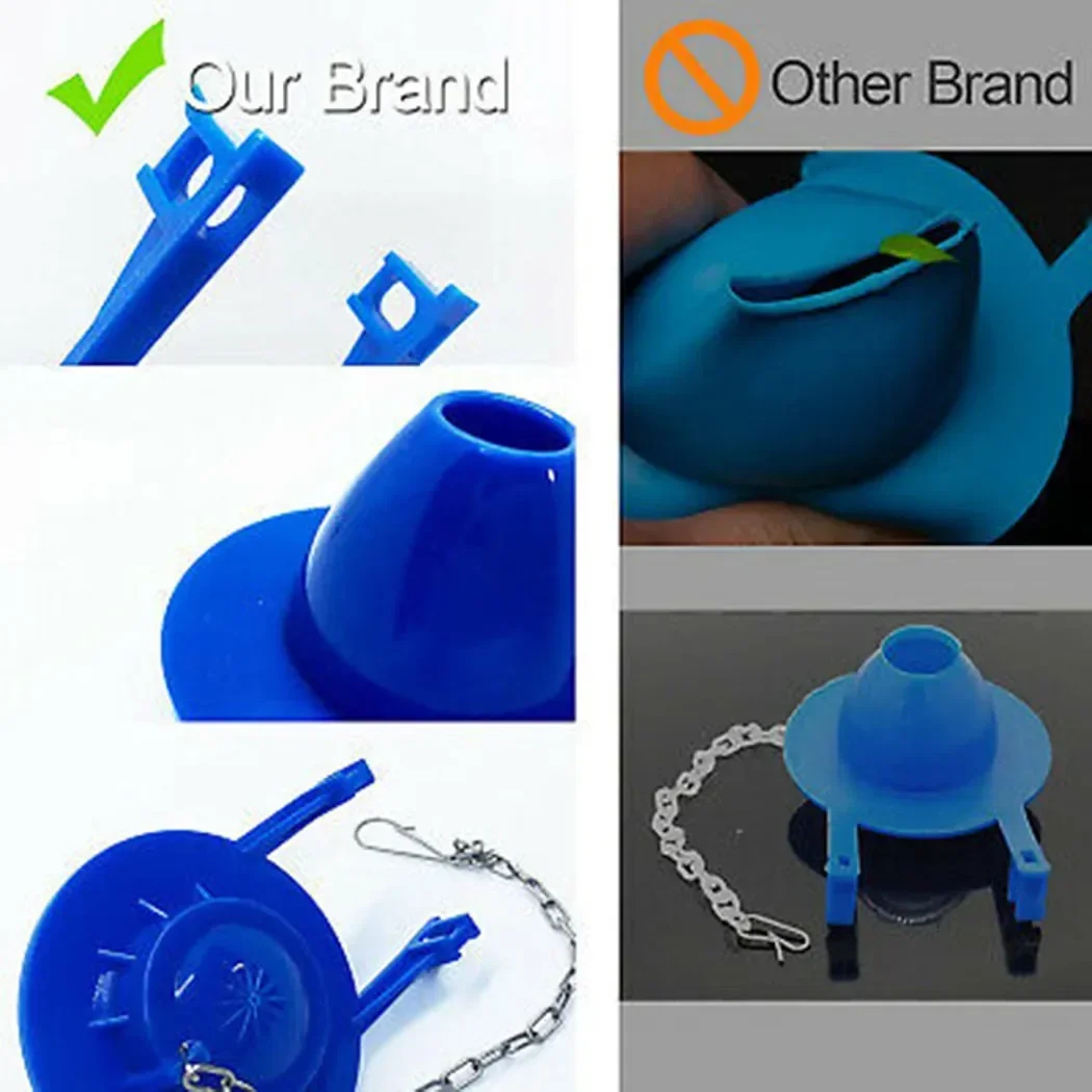 المطاط استنزاف دافق صمامات خزان تركيبات المنزلية المرحاض استنزاف صمام دافق استبدال المطاط الزعنفة أداة الحمام #5