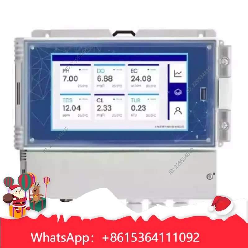 1pc Five-parameter Water Quality Online Analyzer for Process Analysis pH Conductivity Compatible For Model，practical use