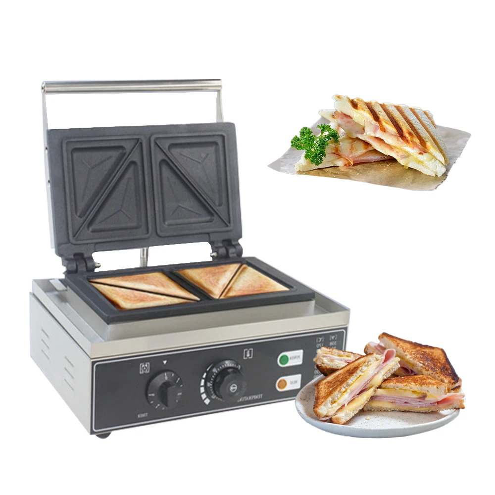 ITOP 220/110V Multi Function Breakfast Sandwich Maker 1550W 2 Slice Electric Waffle Sandwich Maker Toaster