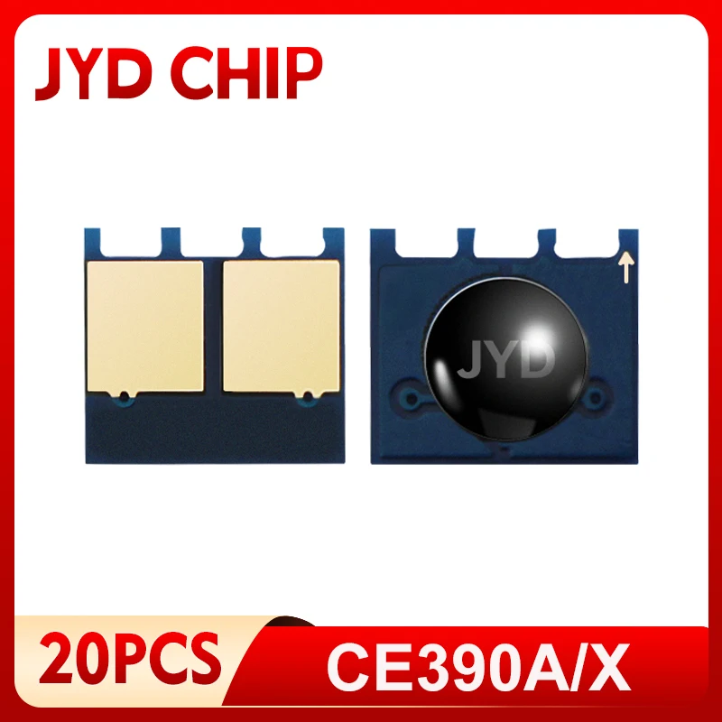 Chip de tóner CE390A CE390X para HP LaserJet Enterprise 600 M602dn M602n M602x M603dn M603n M4555f 4555 M602 M603, 20 piezas