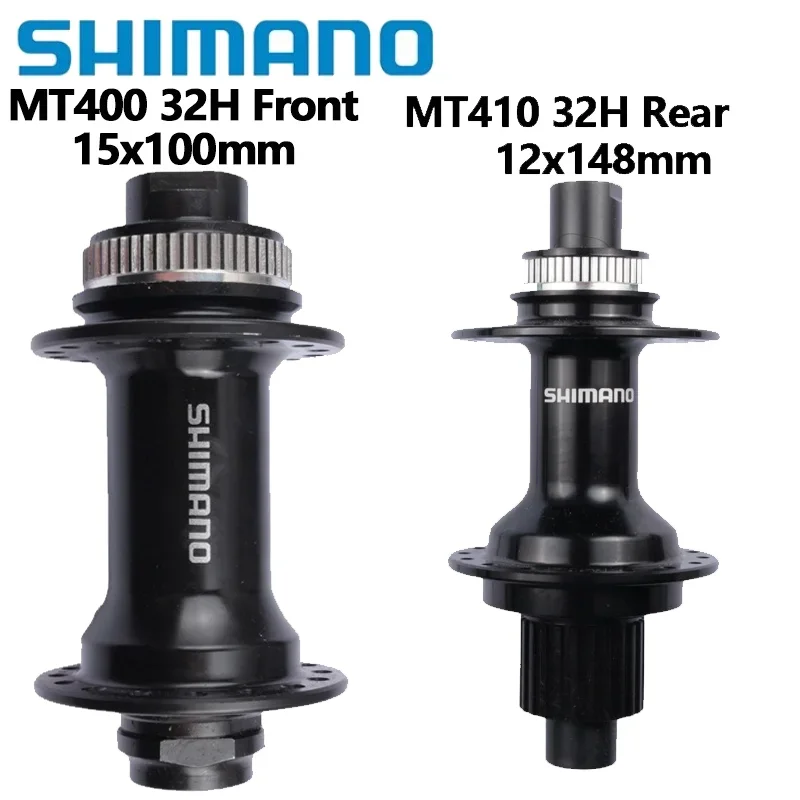 SHIMANO HB-MT400-B 12x148Front Hub FH-MT400 Rear Freehub CENTER LOCK Disc Brake 100x15 mm E-THRU Axle Bicycle Accessories