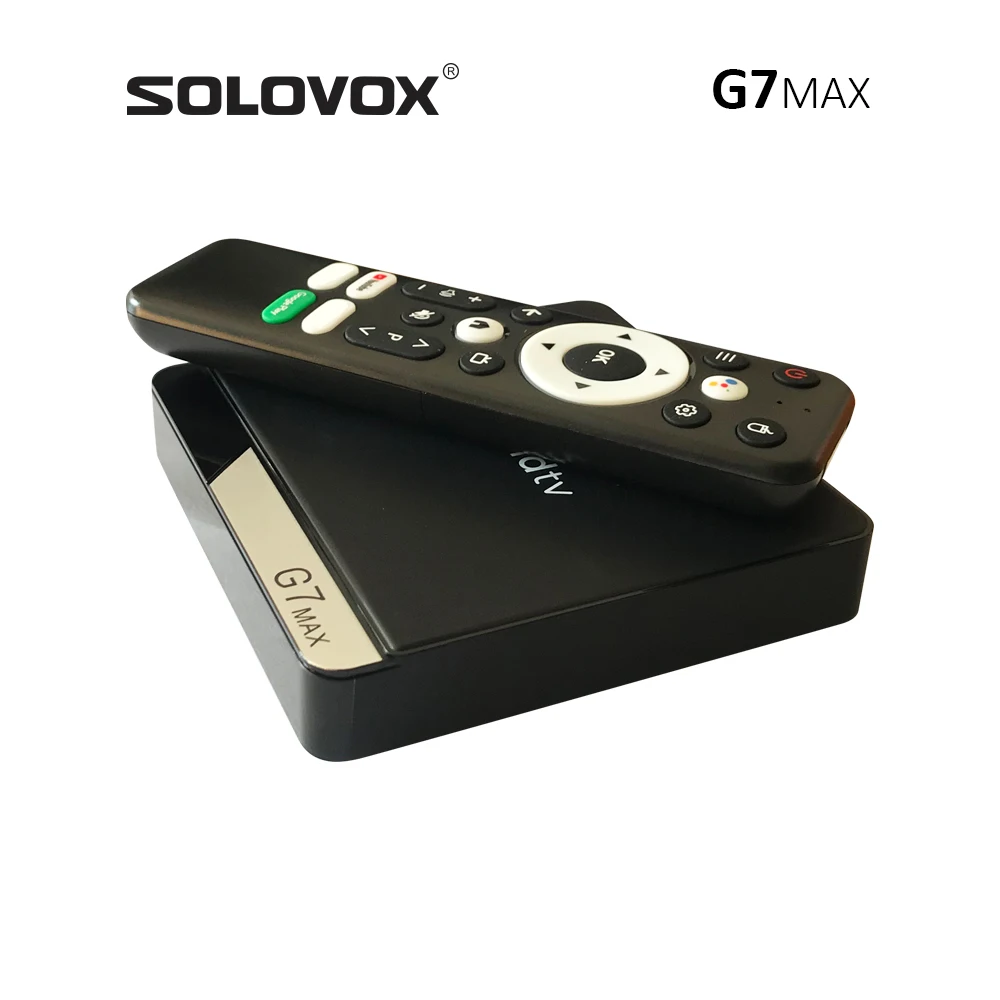 SOLOVOX-andro 11 TV STB S905X4 رباعي النواة ، 4G ، 32GB ، 64GB ، WiFi ، 5GHz ، مساعد BT5 ، تحكم صوتي ، StbEMU Pro ، MARSX ، 4K ، G7 MAX