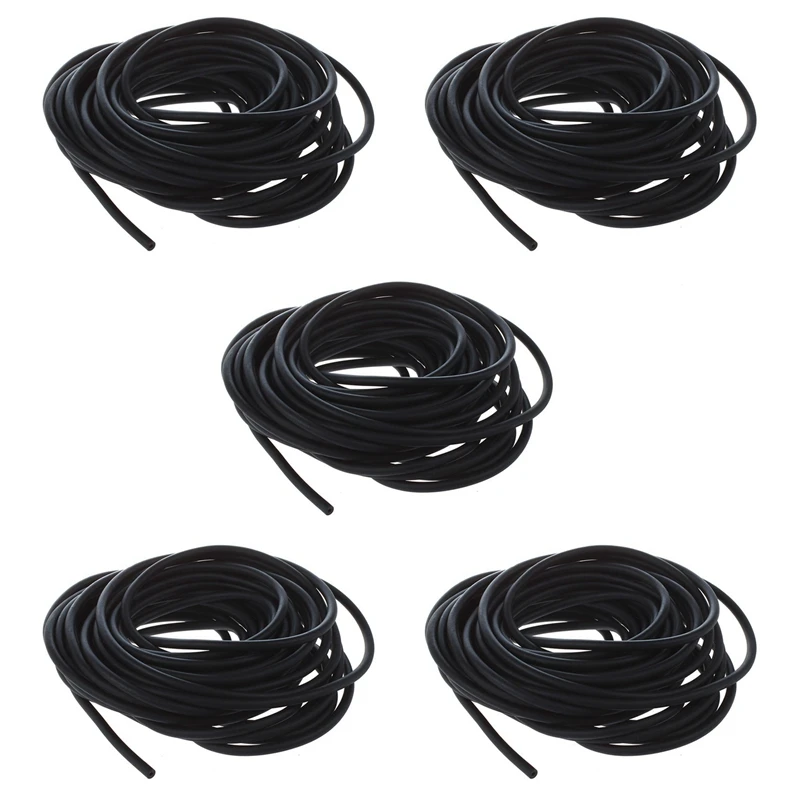 5X Tubing Exercise Rubber Resistance Band Catapult Dub Slingshot Elastic, Black 10M