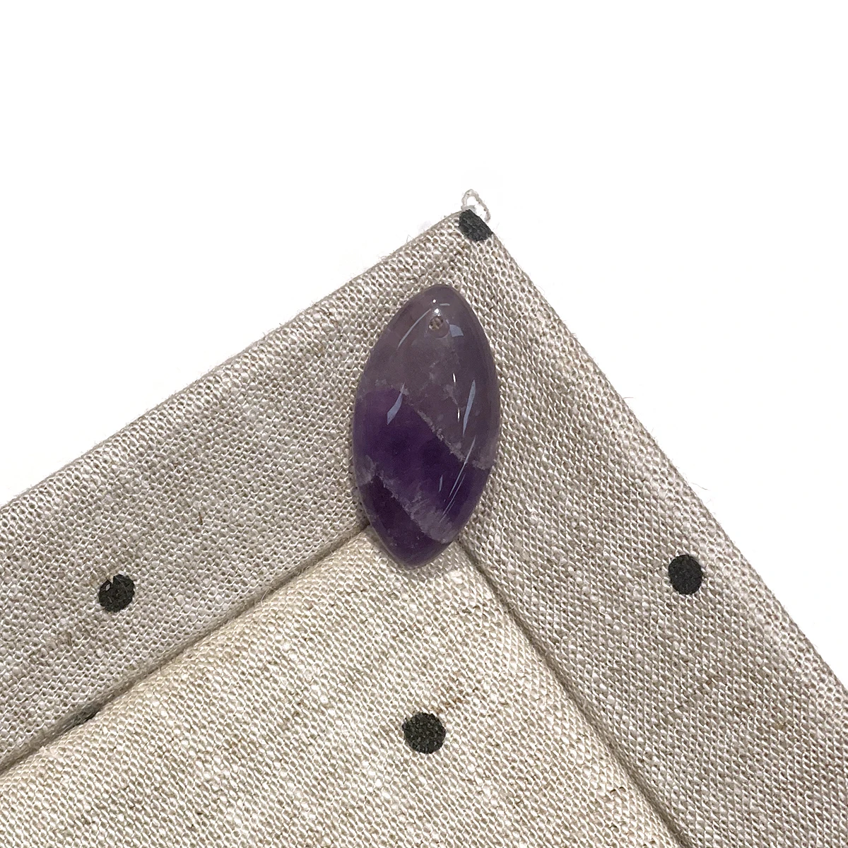 3 Stück Naturstein Grüner Aventurin/Amethyst Kleiner Anhänger 13x25mm für Schmuckherstellung DIY Halskette Armband Ohrringe Zubehör – Detail 4