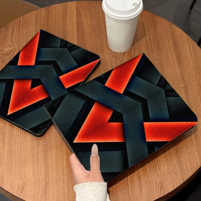 

Abstract Geometric Line Design For Lenovo Pad Tab Legion Xiaoxin Y900 Y700 K10 M10 P11 3rd Pro GT Plus Gen Cover Tablet Case