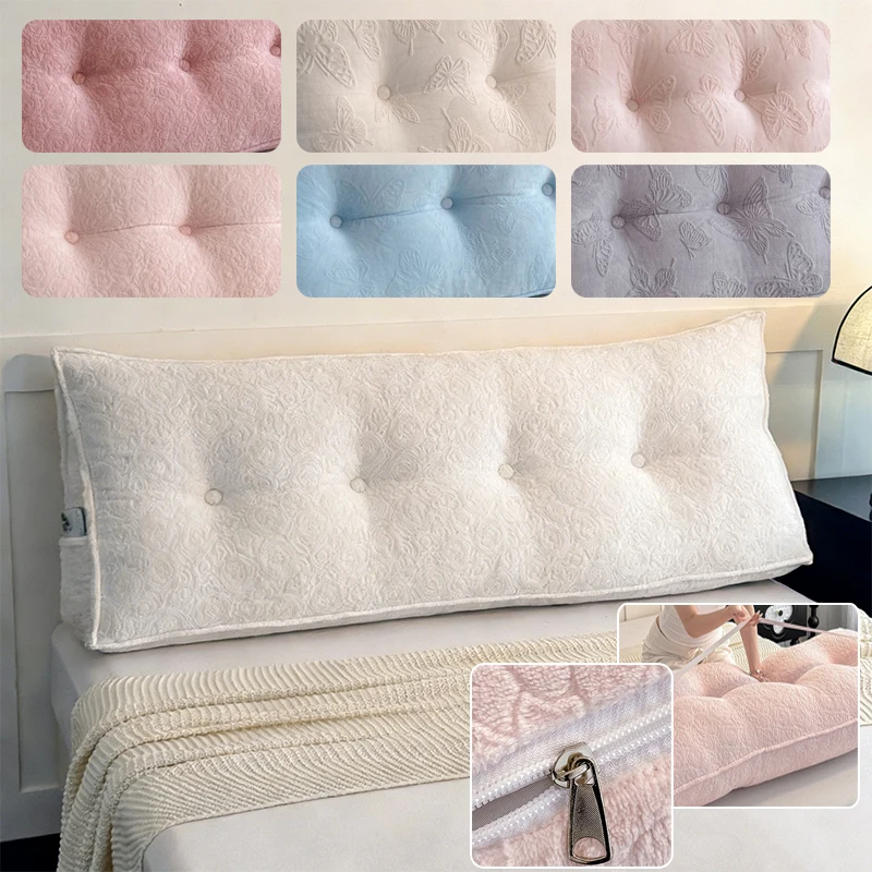 

Ergonomic Back Support Pillow Detachable Cleaning Bedhead Sofa Large Cushion Thickened High Elastic Cotton Backrest Comfortable