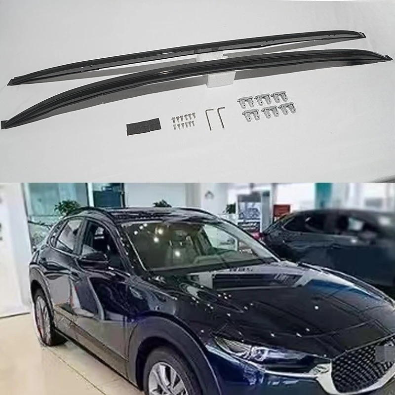 Aluminum Roof Rack Cross Bars Applicable for Mazda CX-30 Roof Rack Overseas Version Luggage Racks Lockable Exterior Accessories