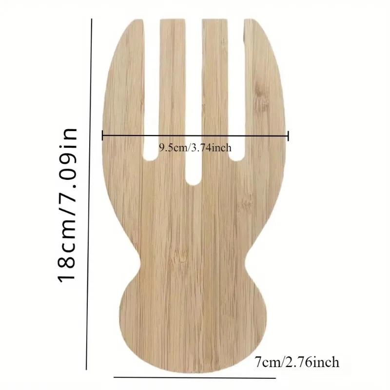 Natural Teak Wood Salad Spoon Handcrafted Non-Scratch Eco Friendly Stirring Tool for Soup Mixing Kitchen Cooking