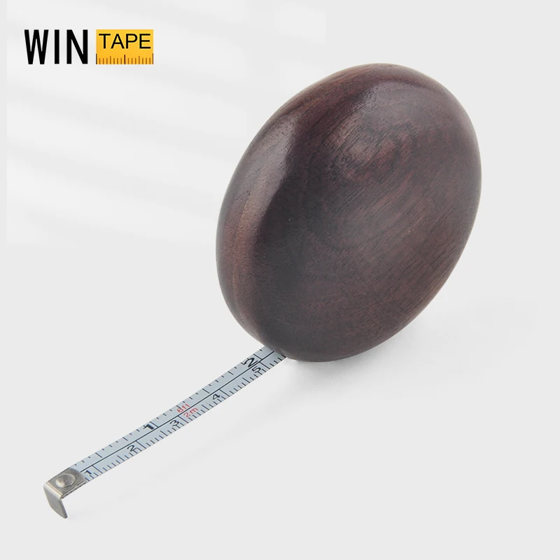 Wintape Walnut Tape Measure Classy Gift Customization 2 Meters Metric Portable Small Ruler Household Measuring Ruler Wooden Ruler