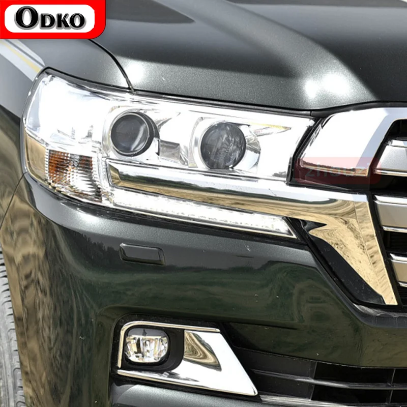 

2 шт. для Toyota Land Cruiser 2014-2020, оттенок фар автомобиля, черная защитная пленка, защитная прозрачная наклейка из ТПУ, аксессуары